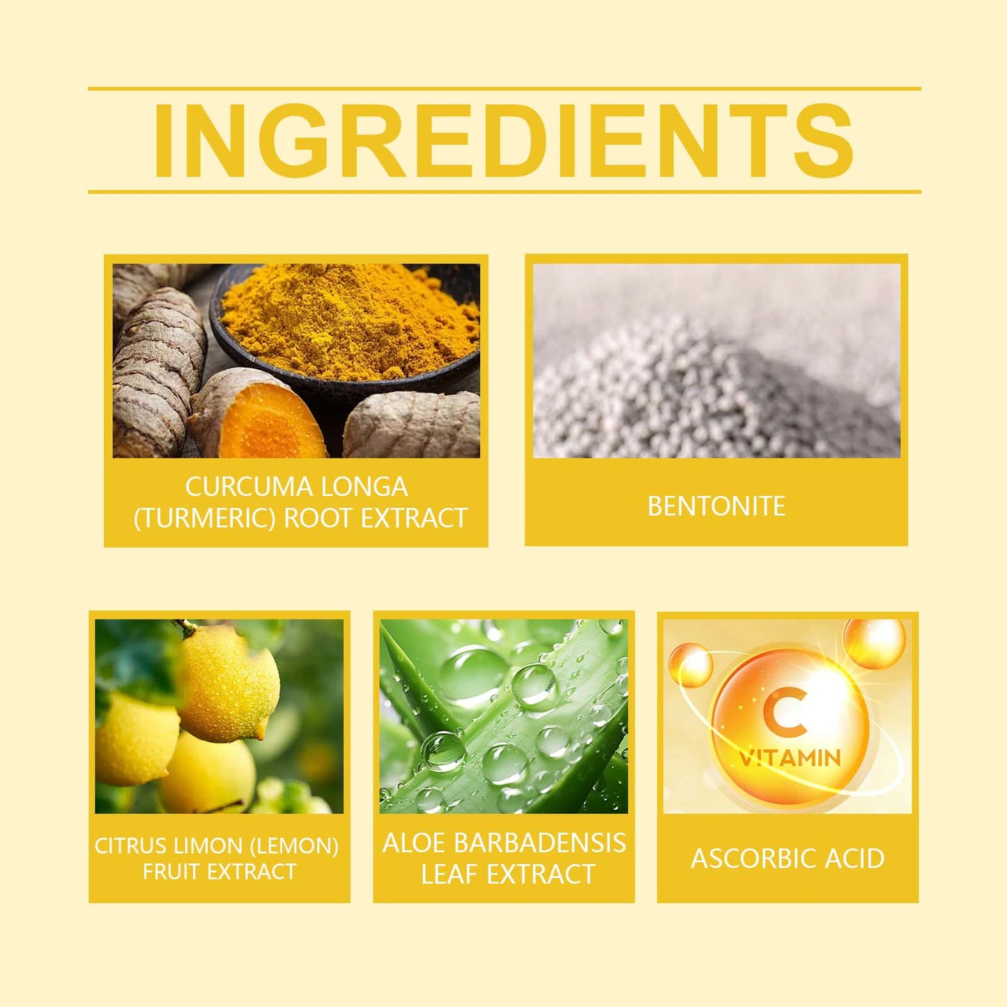 Mascarilla de barro de cúrcuma y vitamina C para una piel nutrida y radiante