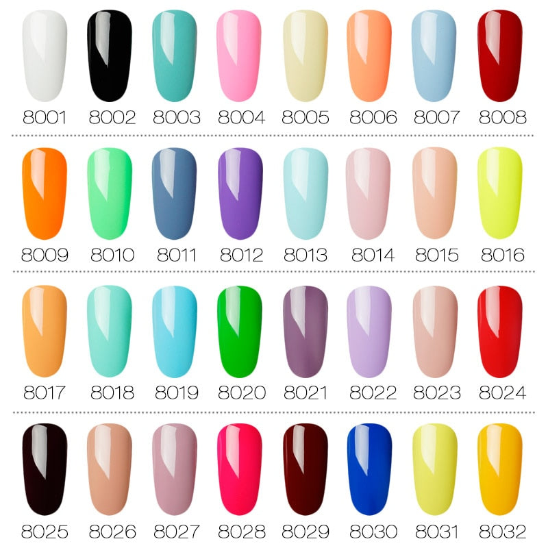 Venalisa 60 Colors Soak Off Gel Nail Polish with Glue Pen