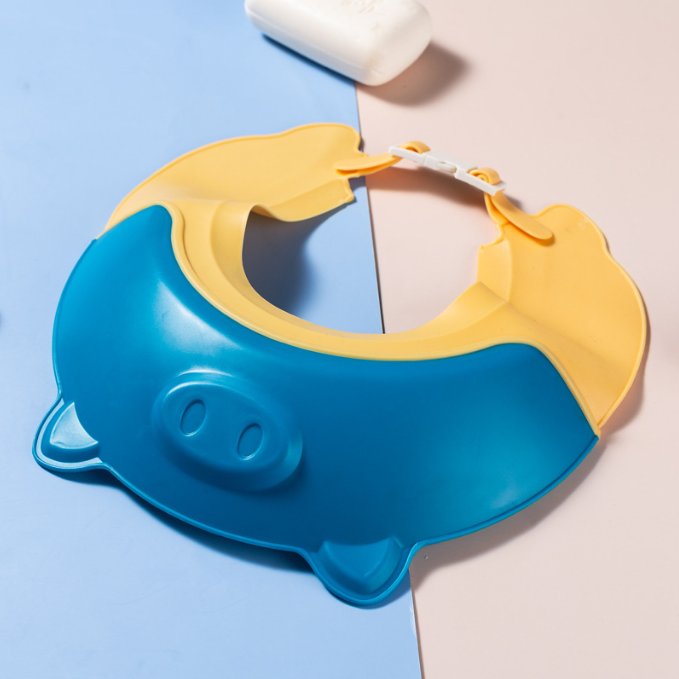 Baby Shampoo God Ear Protector Shampoo Hat Adjustable Infant Child and Toddler Waterproof Shower Shampoo Hat - Korvel