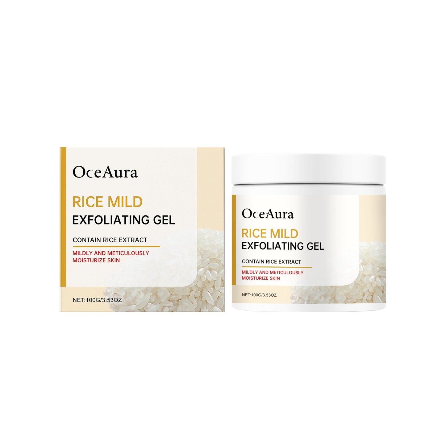Oceaura Rice Face Cleansing Gel Tender Skin Gel Face Cleansing Body Care Gentle Tender Muscles - Korvel