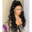 Peluca de Transición Natural - Cabello Rizado Grande Negro