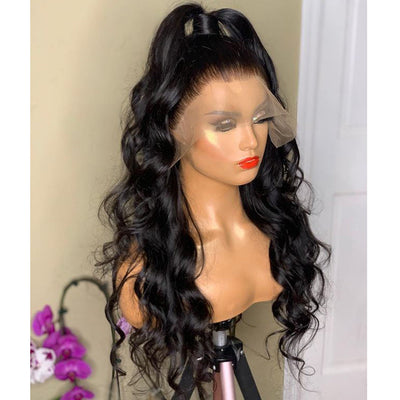 Natural Transition Wig - Black Big Wave Curly Hair