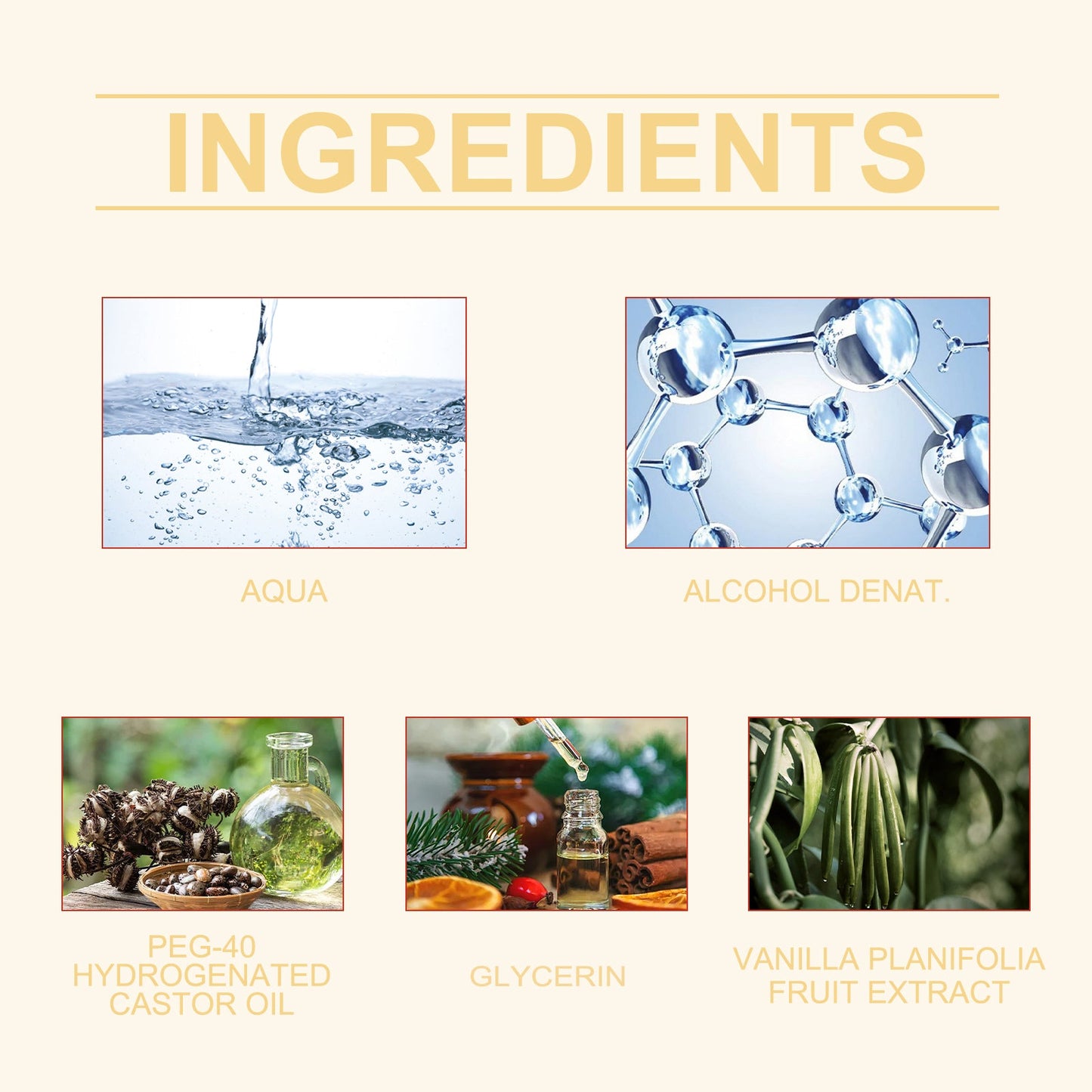 Spray de Perfume para el Cuerpo y el Cabello de Vainilla - Fragancia Duradera