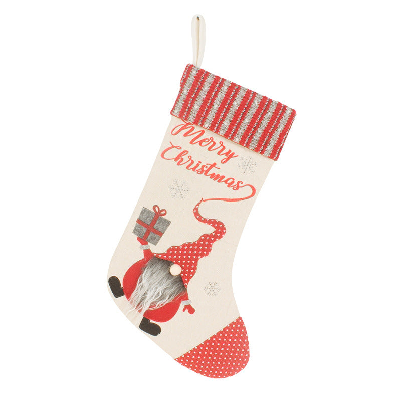 Christmas Gift Candy Bag Christmas Pendant Large Christmas Socks Christmas Decoration - Korvel