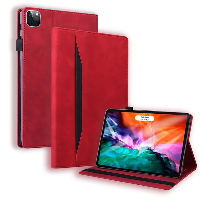 Funda Folio de PU Cuero Premium para iPad Pro de 11 y 13 Pulgadas (2024)
