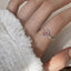 Anillo de Diamante de Circonita de Color Dopamina Love para Mujeres