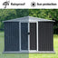 GO 47.2" Large Wooden Dog House Outdoor, Outdoor & Indoor Dog Crate, Cabin Style, With Porch, 2 Doors - Korvel