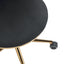Office desks and chairs, with adjustable wheels and cushioned office desks and chairs that conform to ergonomics (black) - Korvel