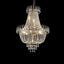 Golden crystal pendant light, large modern luxury ceiling lighting (without light bulbs) - Korvel