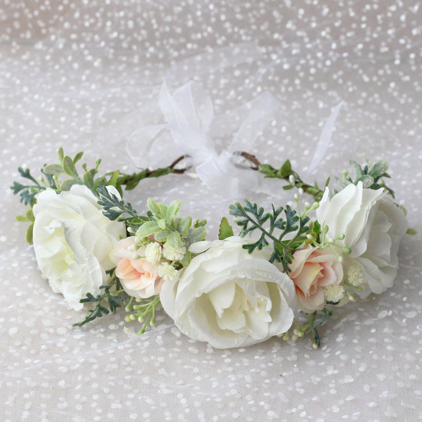 Elegant Peony Flower Crown Headband for Special Occasions