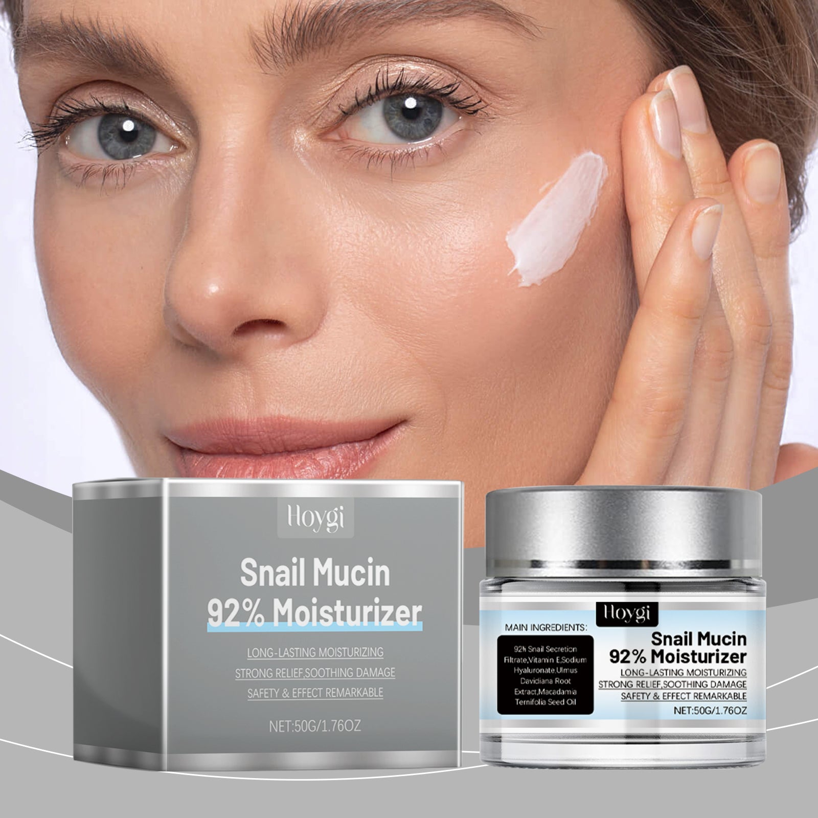 Snail Moisturizer, Nourishing And Moisturizing Facial Care Moisturizing Cream To Improve Dull Skin - Korvel