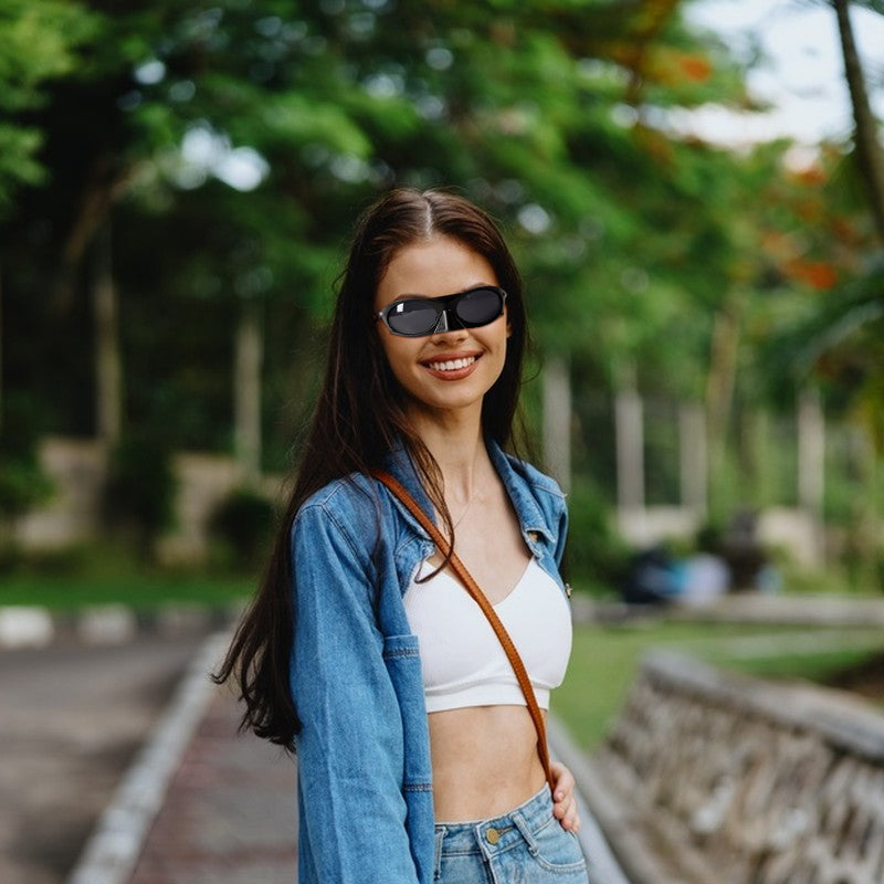 2025 Men's Outdoor Sunglasses: Y2K Cycling/Driving, Polarized, Windproof, INS Trendy - Korvel