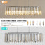 Modern Oval Crystal ceiling chandelier Luxury Home Decor Light Fixture - Korvel
