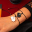 Ghost Festival Ghost Skin Wax Wire Bracelet Black Wind Bat Alloy Bracelet Set - Korvel