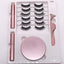 Eight Pairs Of Magnet False Eyelashes With Round Box Mirror Magnetic Iron-Absorbing Stone Eyelashes Magnetic Eyeliner Liquid Eyelashes - Korvel