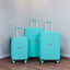 Expandable Hardshell Suitcase Double Spinner Wheels PP Luggage Sets Lightweight Durable 3-Piece Set (20/24/28) , Lake Blue - Korvel