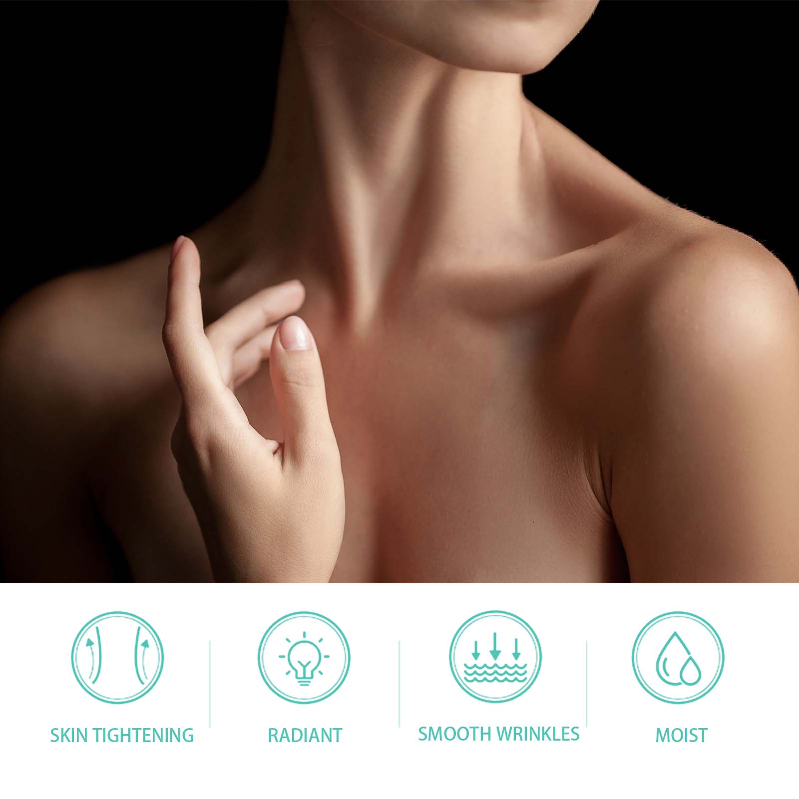 Neck Firming Cream, Lighten Neck Lines Firming Brightening Skin Hydrating Anti-Wrinkle Firming Lifting Cream - Korvel