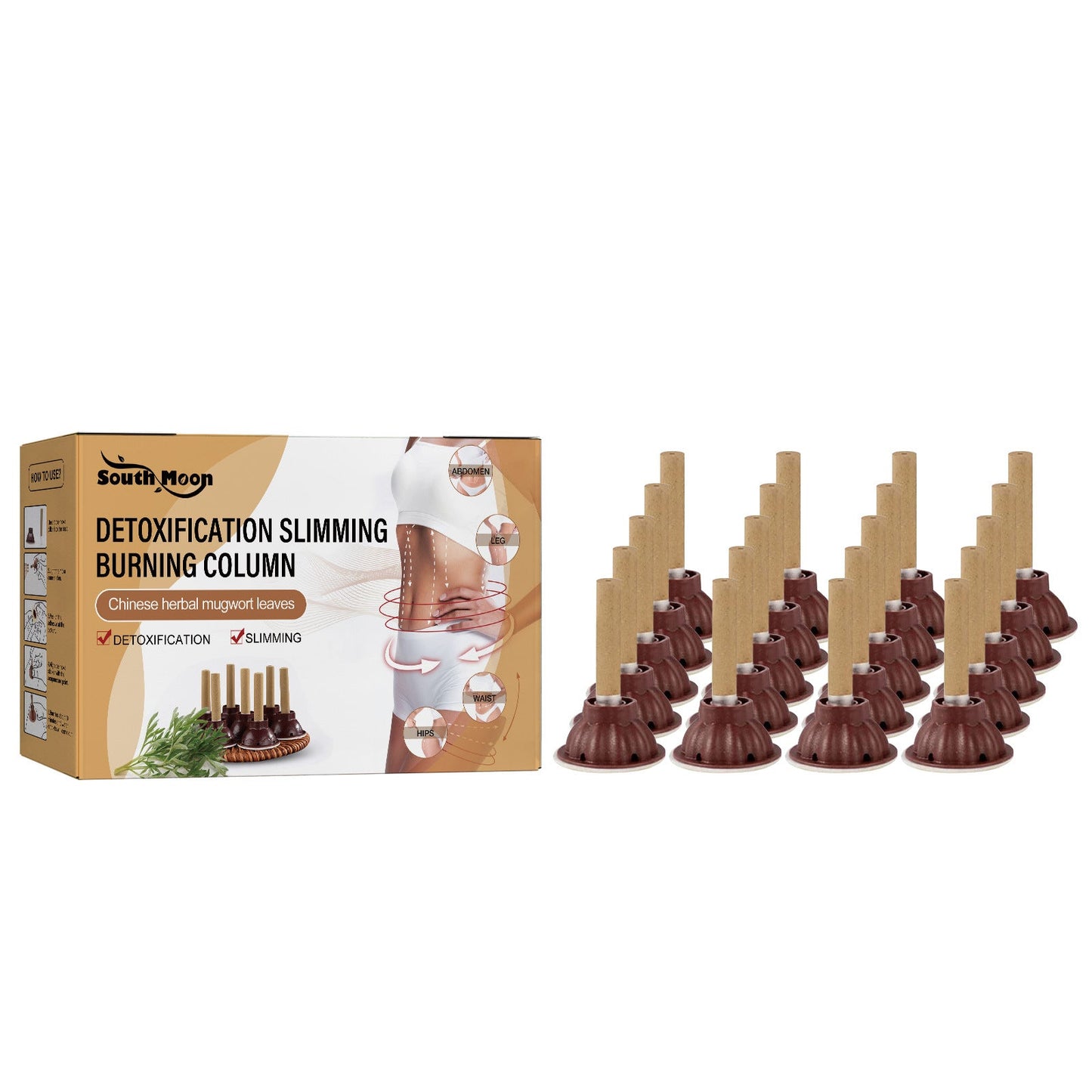 Detoxification Slimming Burning Column, Wormwood Burning Column Lifts Loose Skin Belly Firming And Shaping Body - Korvel