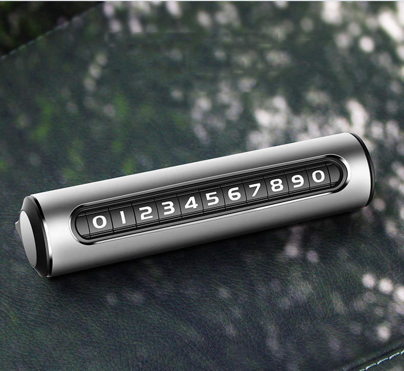 Parking Plate Moving License Plate Number Plate Password Hidden Temporary Parking Plate Metal Gift - Korvel