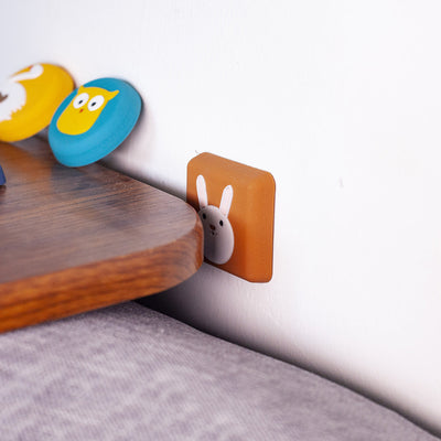 Original Cartoon Silicon Door Bumper Pad Thickened Wall Door Handle Protection Pad Table Corner Door Rear Buffer Mute Shockproof - Korvel