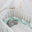 Coussin de Bumper de Lit Braid Knot pour Bébé de 100 cm Premium