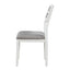 Ensemble de salle à manger TREXM Classic 6 pièces - Blanc et gris