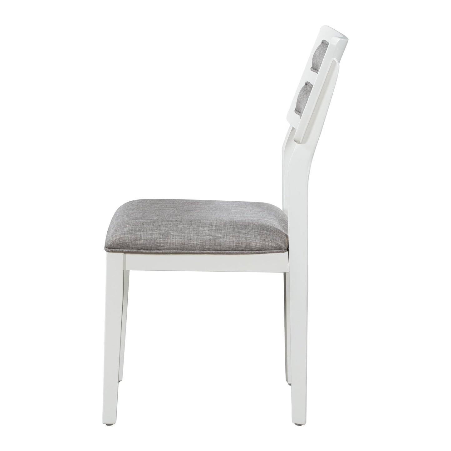 Ensemble de salle à manger TREXM Classic 6 pièces - Blanc et gris