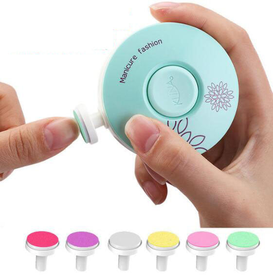 ELERA New Baby Electric Nail Trimmer Kid Nail Polisher Tool Baby Care Kit Manicure Set Easy To Trim Nail Clippers For Newborn - Korvel
