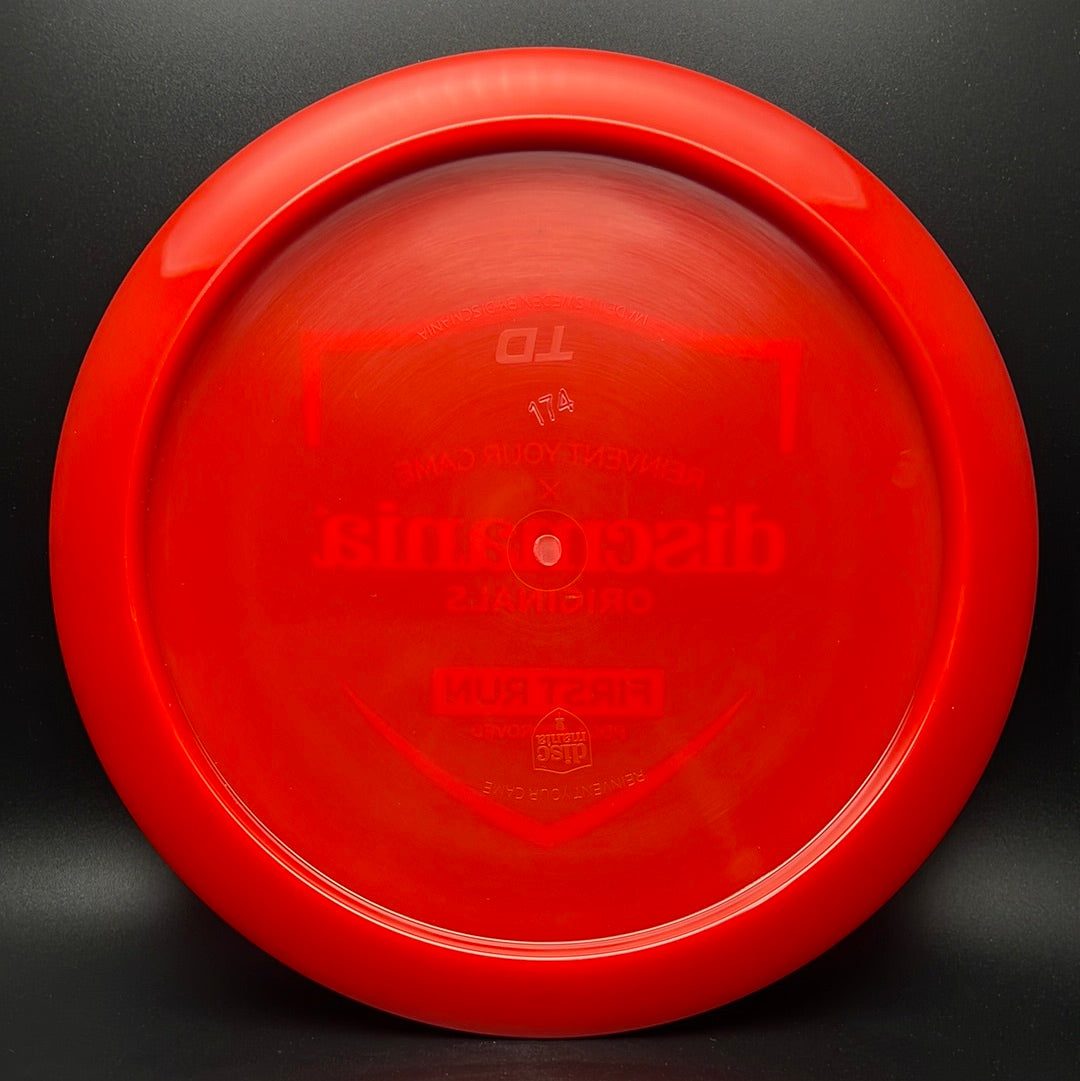 S-Line TD (First Run) - Disque de Golf Original Rouge