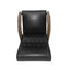 Mid Century Modern Upholstered Accent Chair in Matte Black