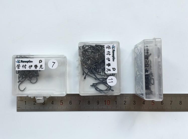 Hameçons de pêche circulaires en acier au carbone Rompin - Taille #2-15, 50 pièces