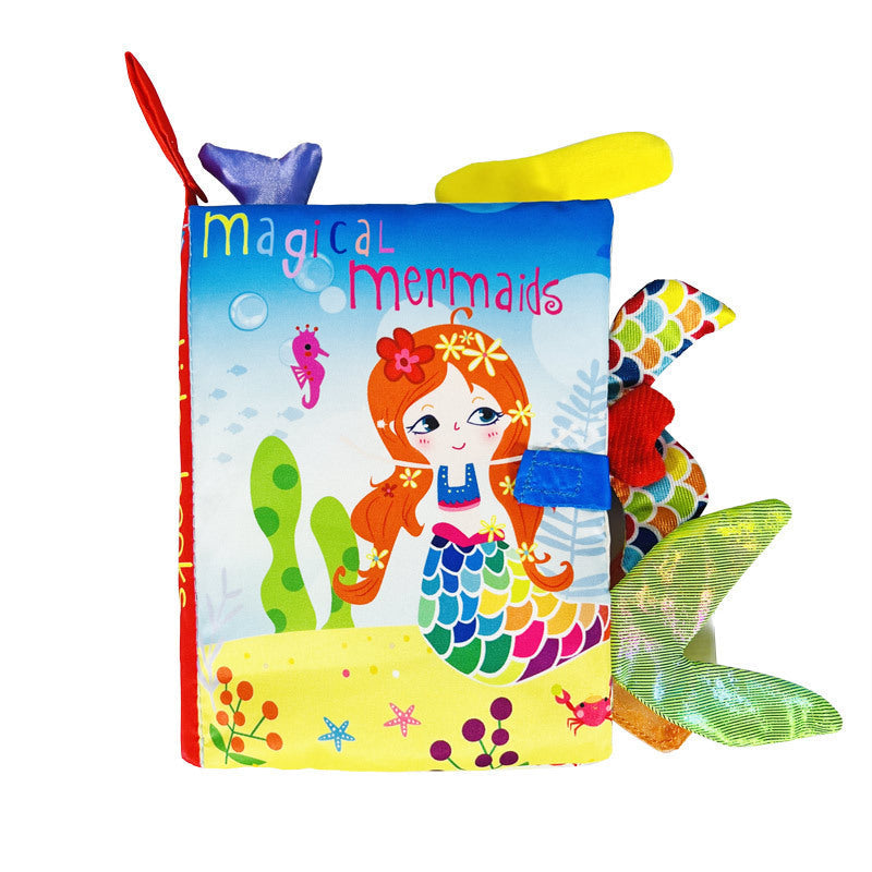 Baby toys three-dimensional cloth books that cannot be torn apart washable children's enlightenment baby ringing paper books - Korvel