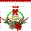Elegant Christmas Wreath with Lights and Decorative Ornaments