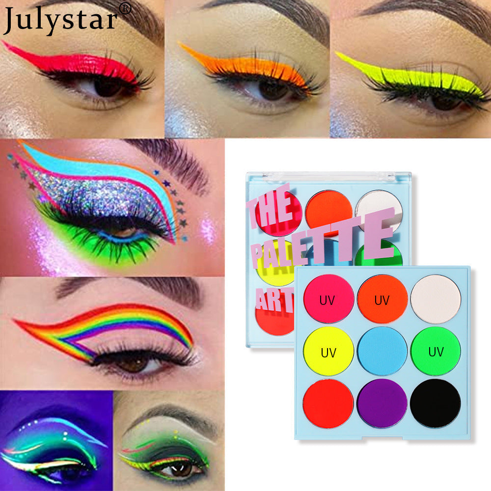 Color Fluorescent Eyeshadow Cream Painted Waterproof Sweatproof Easy To Apply Lasting Natural Quick-Drying Eyeliner - Korvel