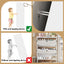 Elegant White Shoe Cabinet with 2 Flip Drawers