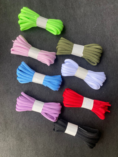 8 pairs of 8-color shoelaces - semi-circular - Korvel