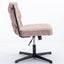 Premium Armless Pink Office Desk Chair