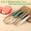 3-in-1 Watermelon Cutter Stainless Steel Fruit Carving Knife Multi-functional Melon Fork Slicer Tool for Camping Kitchen Gadgets - Korvel