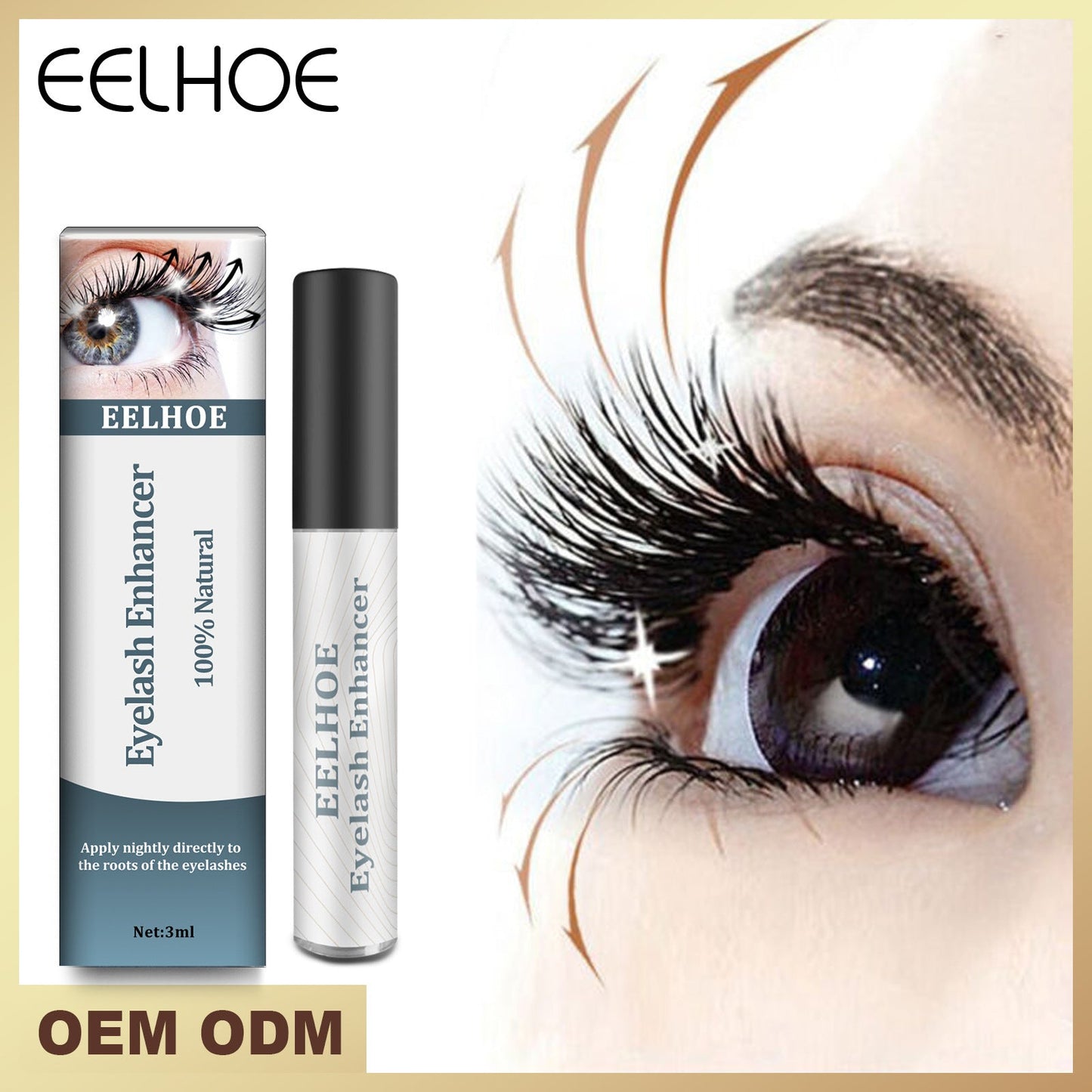 EELHOE Premium Black Mascara for Curly Lashes