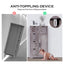 Armario de Almacenamiento de Baño Gris Elegante con 5 Cajones