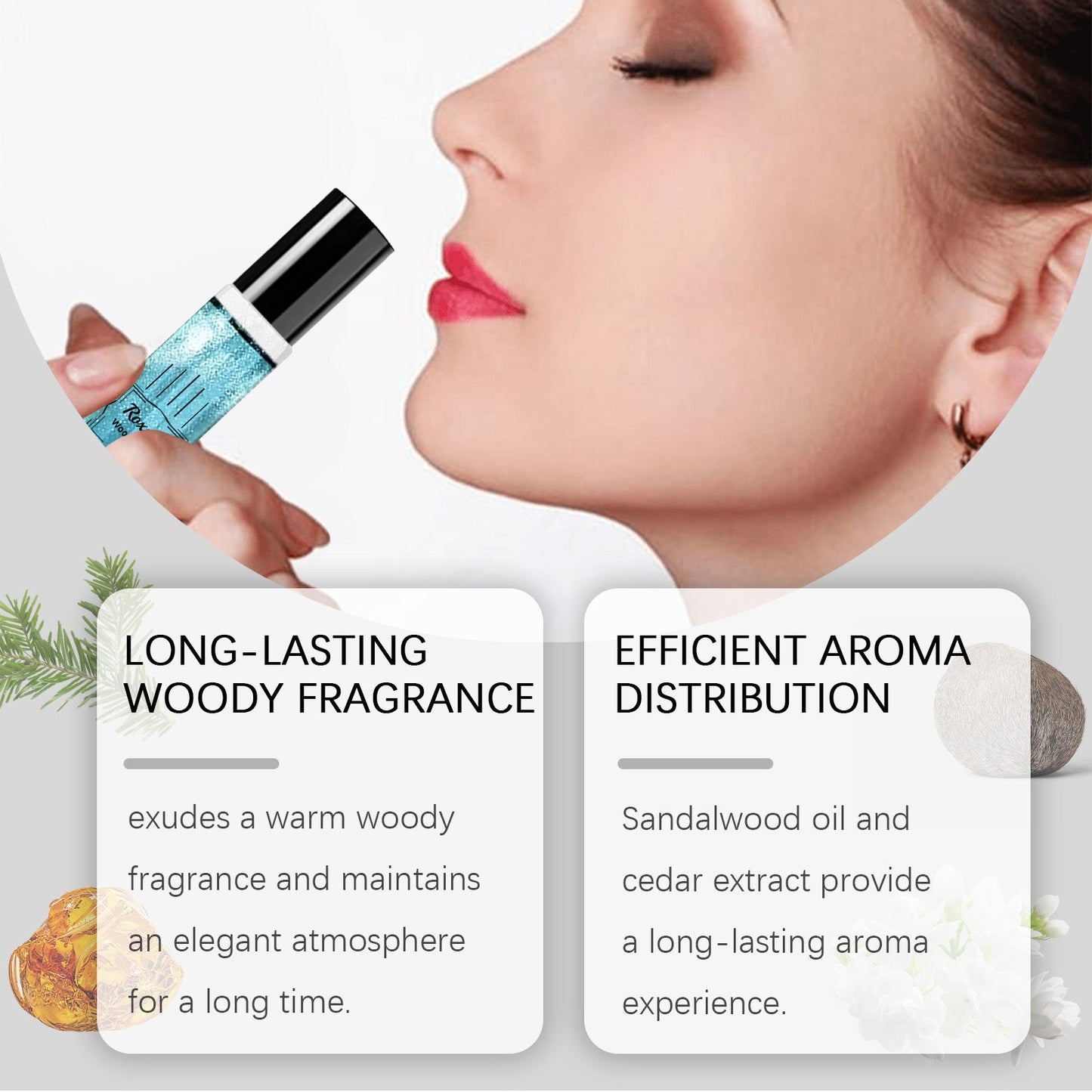 Eau De Toilette, Warm Wood Scent Charming Floral Fragrance Fresh Natural Fragrance Fragrance Lasting Fragrance - Korvel