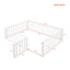 Full Size Wood Daybed Frame with Fence White(OLD SKU:WF289662AAK) - Korvel