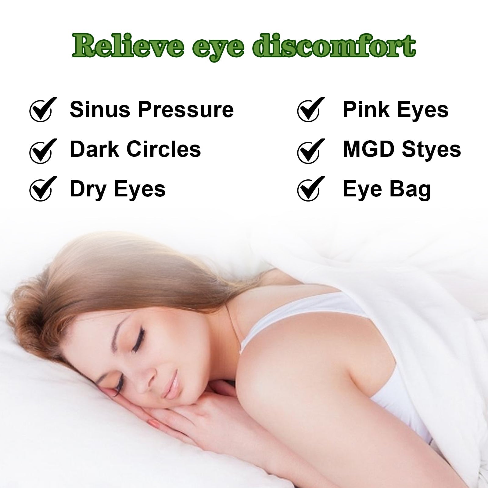 Herbal Steam Fatigue Relief Eye Mask, Relieve Eye Strain And Eye Discomfort Herbal Essence Hot Compress Eye Mask - Korvel