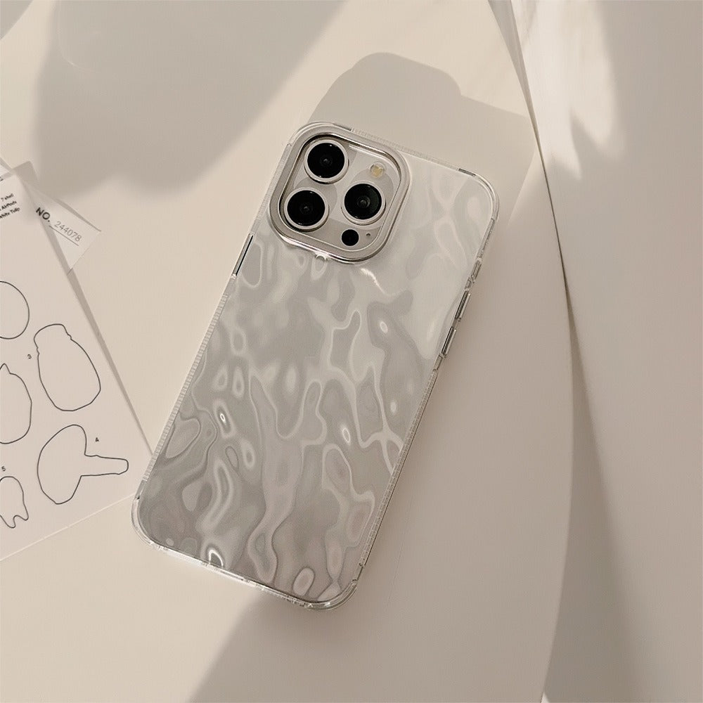 Coque Premium en Motif Argenté pour iPhone 15 Pro