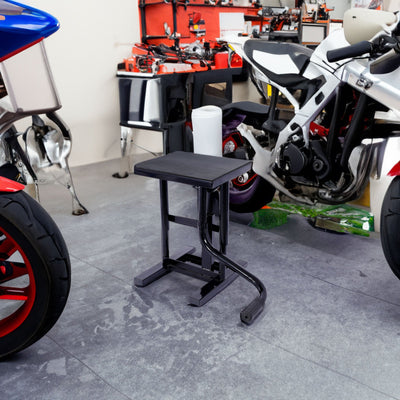 Motorcycle Dirt Bike Stands and Lifts Jack Stand Steel Lift 11"-16.5" Adjustable Height 330 LBS Load Capacity Heavy Duty Steel B - Korvel