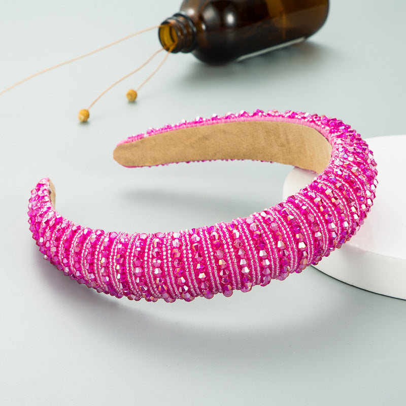Hand-Woven Beaded Headband - Premium Hair Accessory