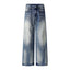 Jeans en denim délavé pour homme - Coupe décontractée