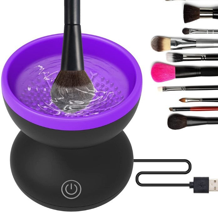 Makeup brush Automatic brush cleaner Rechargeable makeup tool cleaning artifact - Korvel