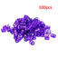 100 Pcs/set 7 Colors Mixed Beads Adjustable Hair Braids Dreadlock Beads Adjustable Hair Braid Rings Cuff Clips Tubes Jewelry - Korvel