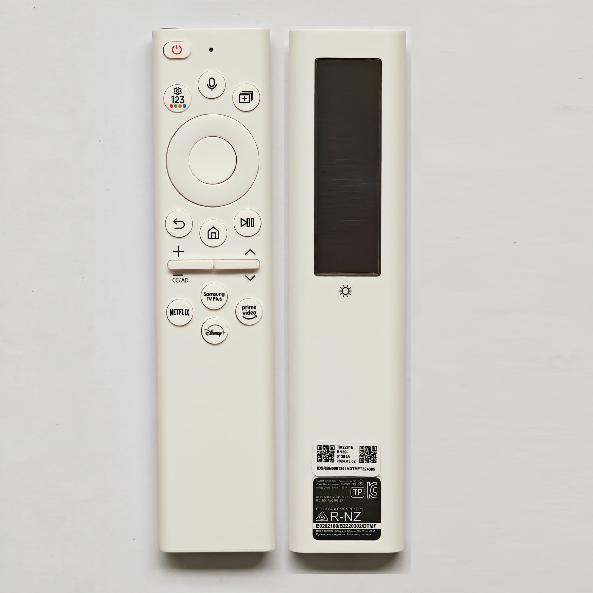 Samsung Solar Bluetooth Voice TV Remote Control BN59-01385A Upgraded Premium Version - Korvel
